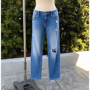 Banana Republic Blue Denim Desroyed Girlfriend Jeans Women’s 28/6